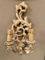 2X Appliques murales Chelini Wandleuchten handgeschnitztem