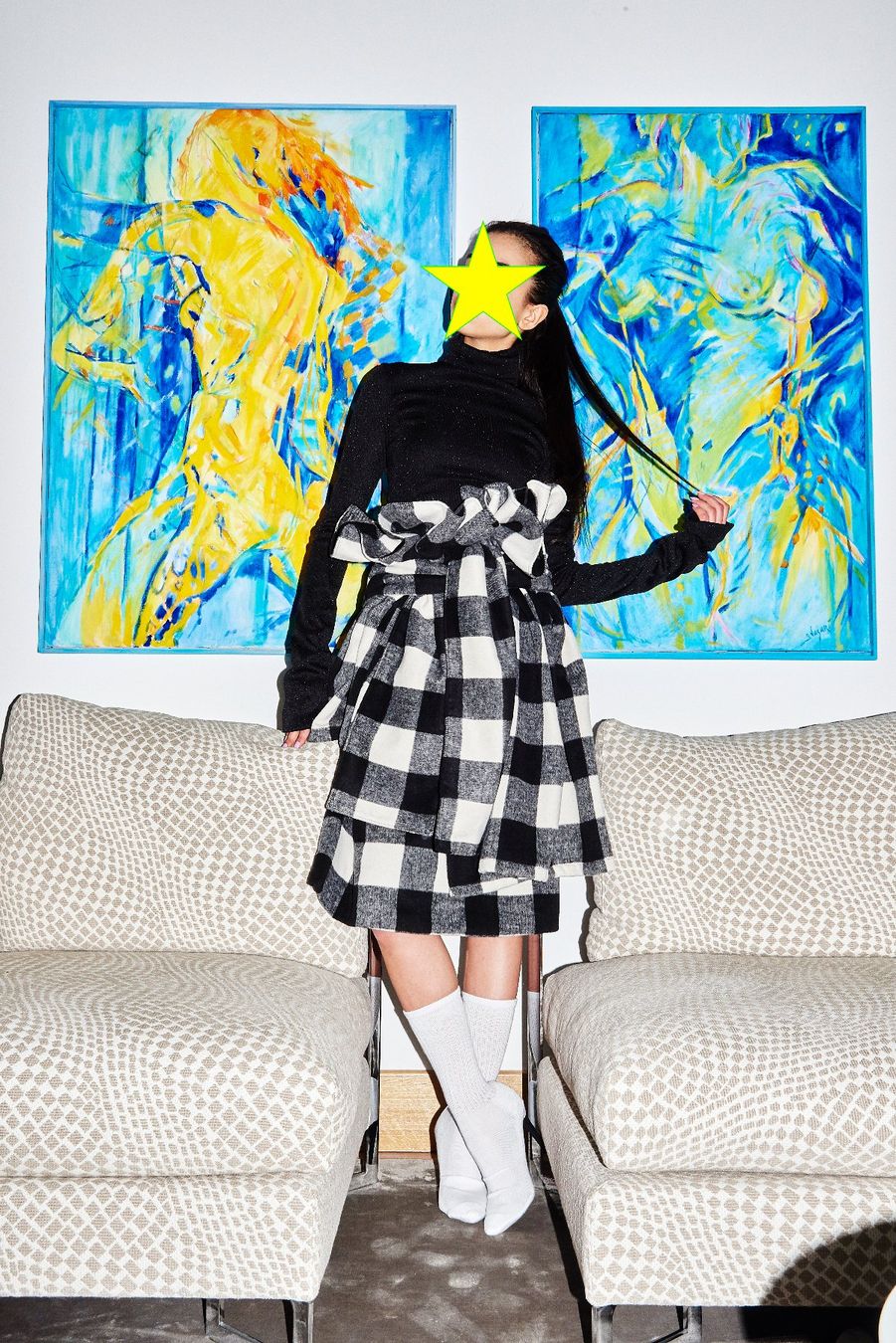 Gonne: thick checked skirt - S / unique piece – Usato da St-Saphorin-Lavaux venduto da selb94