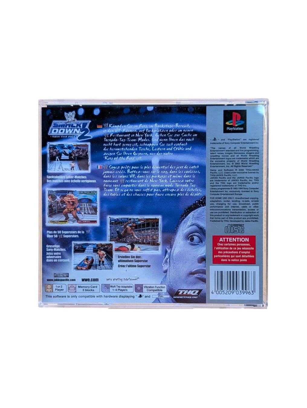 Sony Jeux: WWE Smack Down 2 know Your role (PS1) – D'occasion à Domat/Ems par IsseldorsShop 1