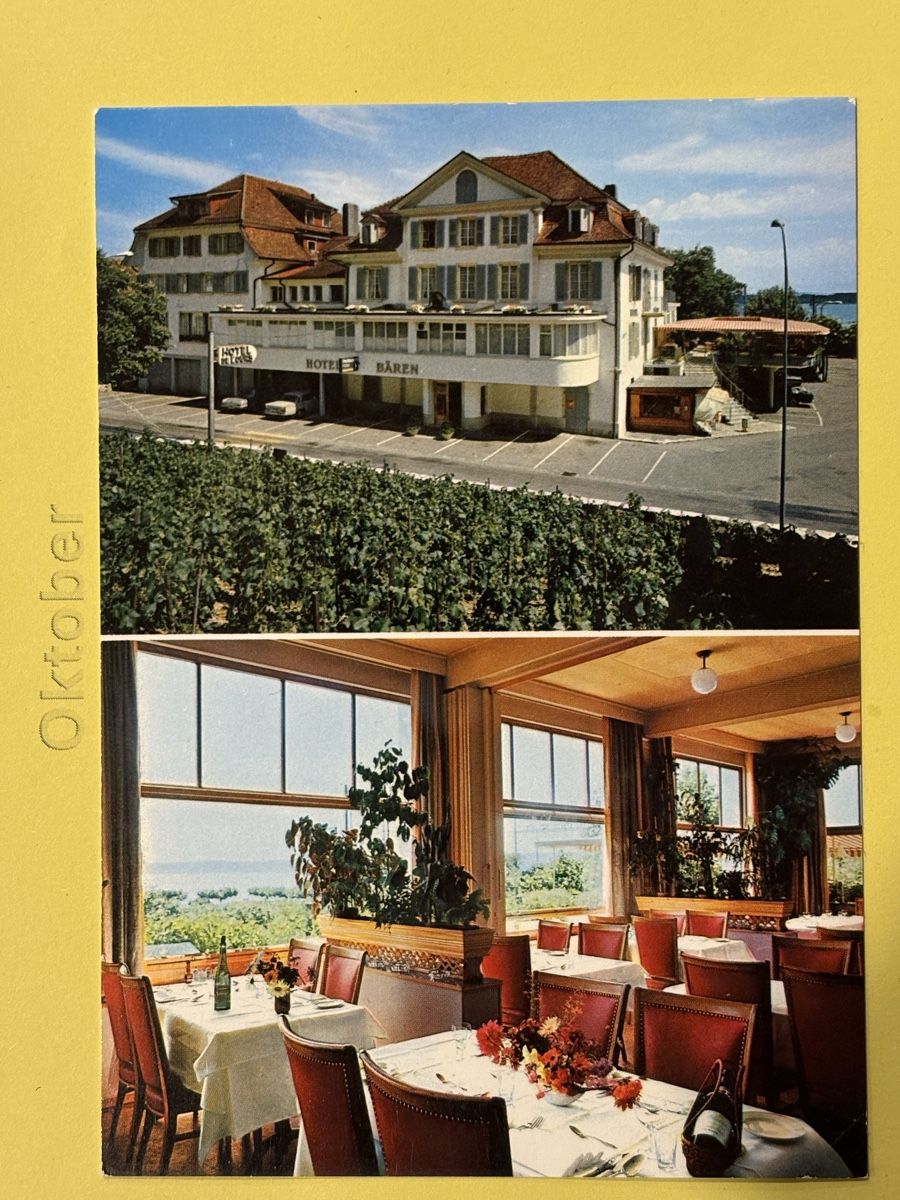 Cartoline postali: AK von Hotel Bären in Twann – Usato da Rümlang venduto da Kartenpost1