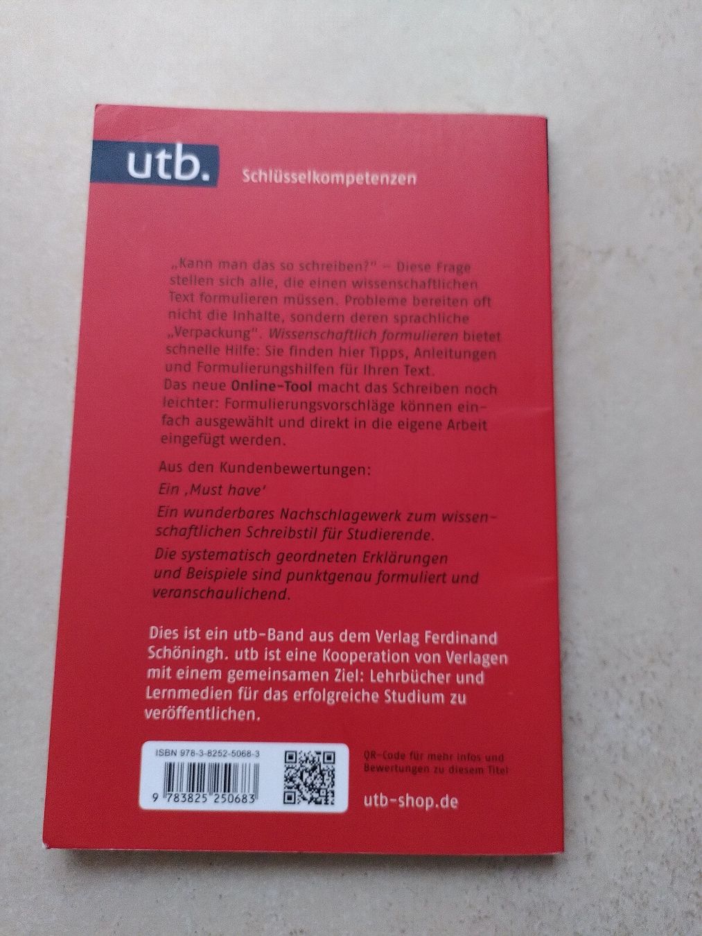Libri: WISSENSCHAFTLICH FORMULIEREN/ STEFAN KÜHTZ – Usato da Brugg AG venduto da olamim 1