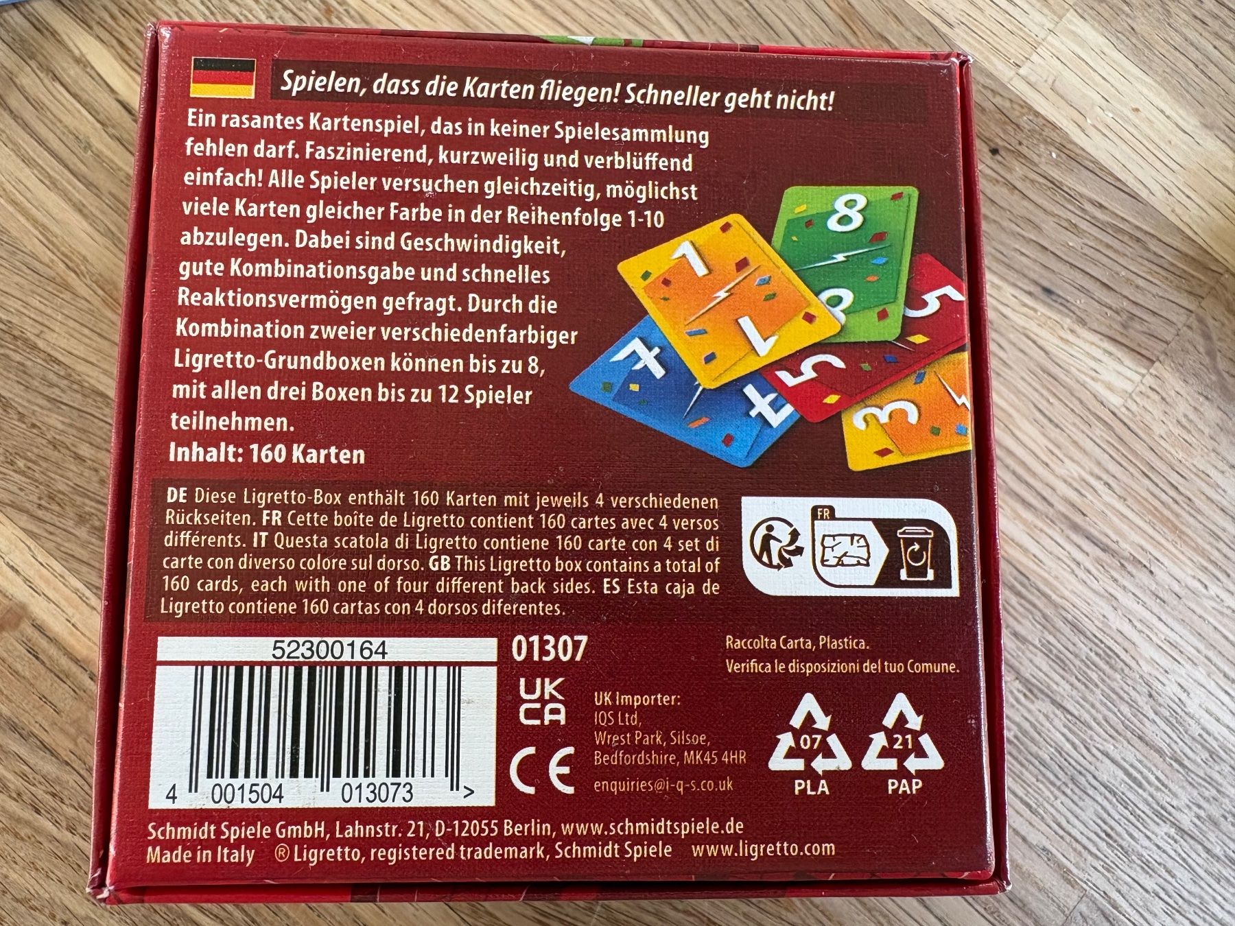 Giochi: Kartenspiel Ligretto – Nuovo (secondo la descrizione) da Winterthur venduto da Namandillo 2