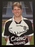 Signierte Sammlerkarte Markus Brunner FC Lugano