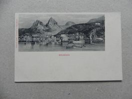 Karte Brunnen Schwyz SZ Dampfschiff 1900