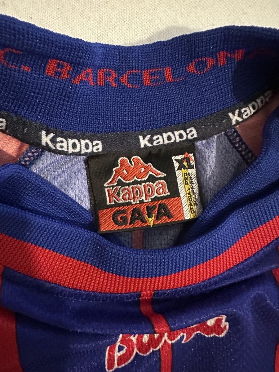 FC Barcelona Canottiere & Pantaloni: FC Barcelona Trikot 1997/98 – Usato da Bärschwil venduto da j_18996 2