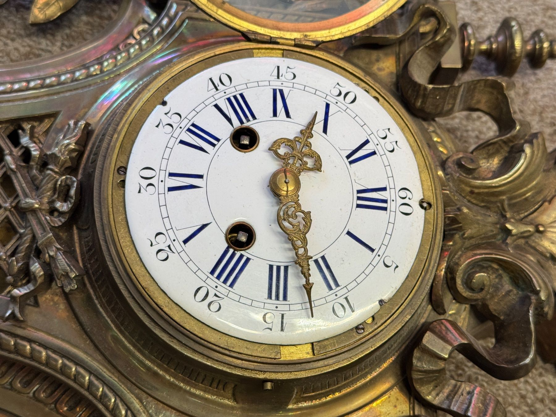 Orologi da terra & Orologi da parete: Franz. Kartell Uhr 1880 – Usato da Schönenwerd venduto da Comtoise 3