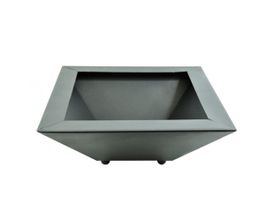 Metallschale Blumentrog schwarz 55cm H:22cm