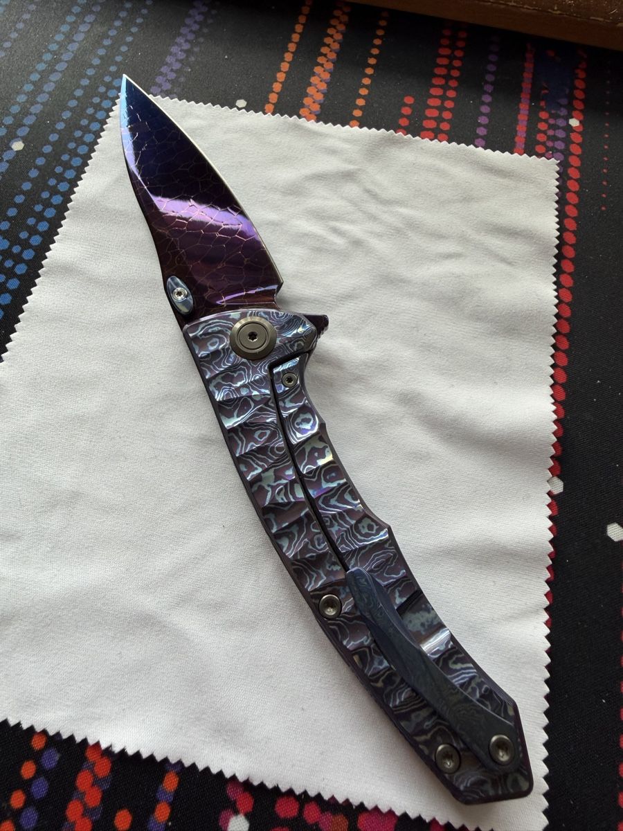 Taschenmesser: Knife Maxace Corvus Timascus Dragonskin – Neu (gemäss Beschreibung) aus Affoltern am Albis von gpi_q8jk 3