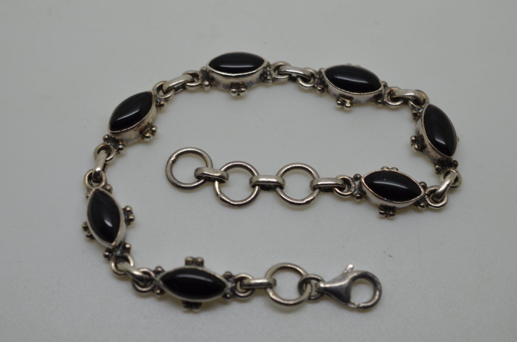 Bracciali & Braccialetti: Bracelet argent 925 et onyx 11.1 gr. – Usato da La Croix (Lutry) venduto da OMEGA07