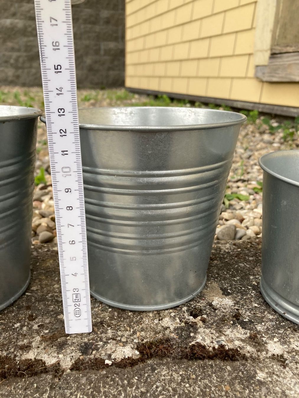 Ikea Vasi per fiori: 3x Übertöpfe verzinkt – Usato da Hitzkirch venduto da eve_may 7