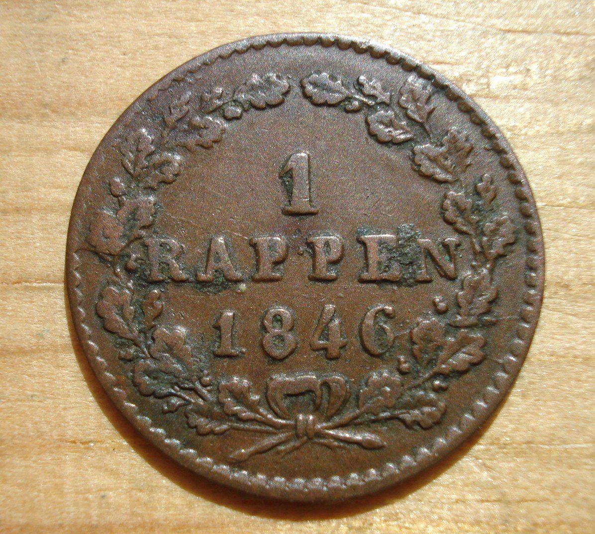 Tutti le monete: (D3) Luzern Rappen 1846 – Usato da Erlach venduto da Net-Coins 1