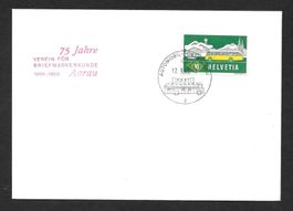 Sonderbrief A. 945 75 Jahre Ver. Briefmarkenkunde Aarau 1963