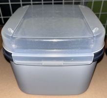 Tupperware Behälter / Dose, grau, neuwertig, Top Zustand