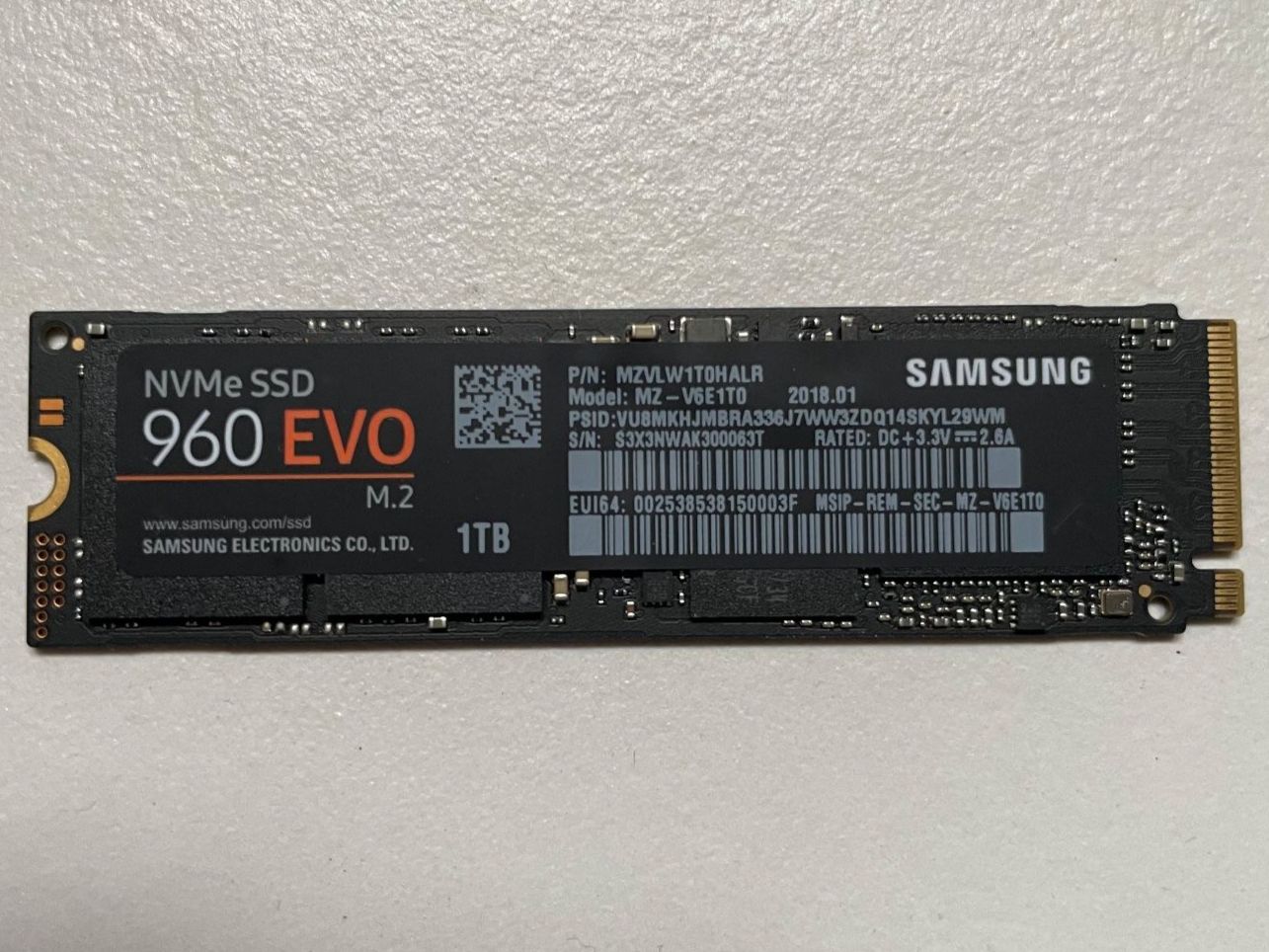 Samsung Dischi rigidi: Samsung 960 EVO M2 NVMe SSD 1 TB – Usato da Fislisbach venduto da gueselpeter 3