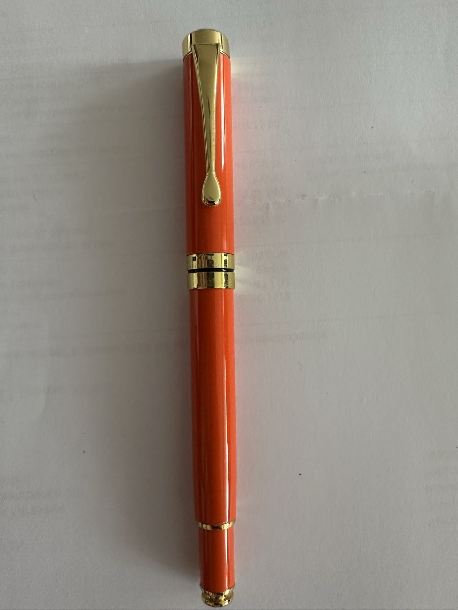 Penna & Evidenziatori: Orange Metall Rollerball mit Goldakzenten – Nuovo e nell'imballaggio originale da Kloten venduto da digi-Galaxy