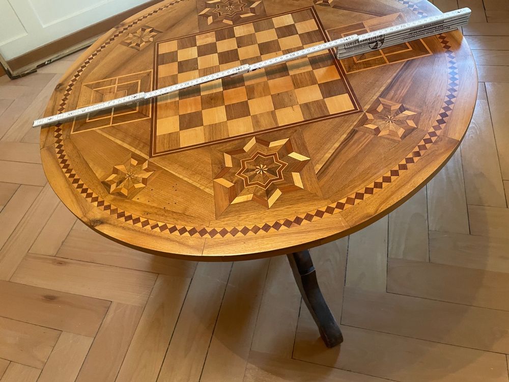 Antiker Runder Mosaik Tisch Kaufen auf Ricardo