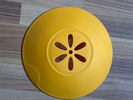 Gelber Spritzschutz Deckel