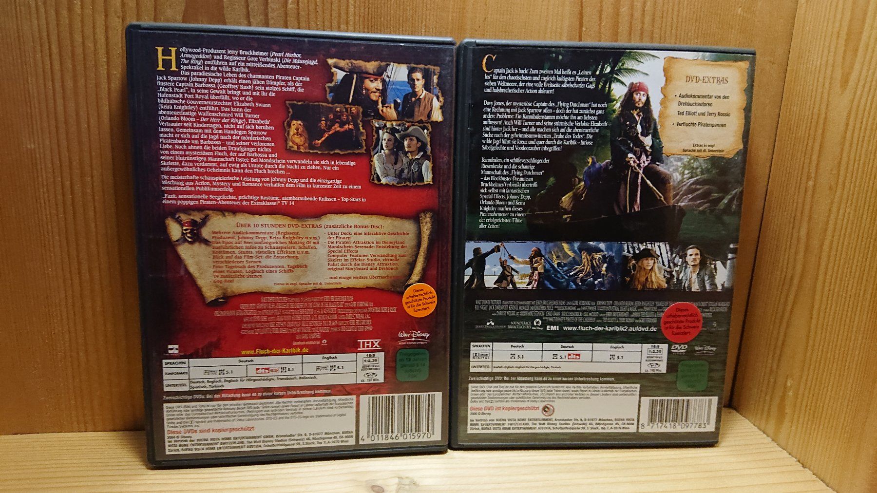 Tous les DVDs: FLUCH DER KARIBIK 1 bis 4 auf DVD Disney – D'occasion à Wilderswil par Exebub 2