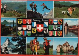 Wappen Kantone SCHWEIZ - SUISSE - SVIZZERA Folklore - Sennen