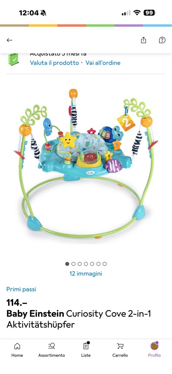 Giocattoli: Baby Einstein Activity Chair – Usato da Mendrisio venduto da ketolin