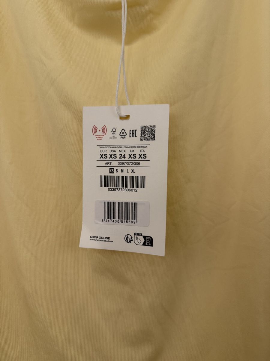 Pull&Bear Vestiti: Pull&Bear Neckholder-Kleid gelb – Nuovo e nell'imballaggio originale da Zürich venduto da mha_mx9n 2