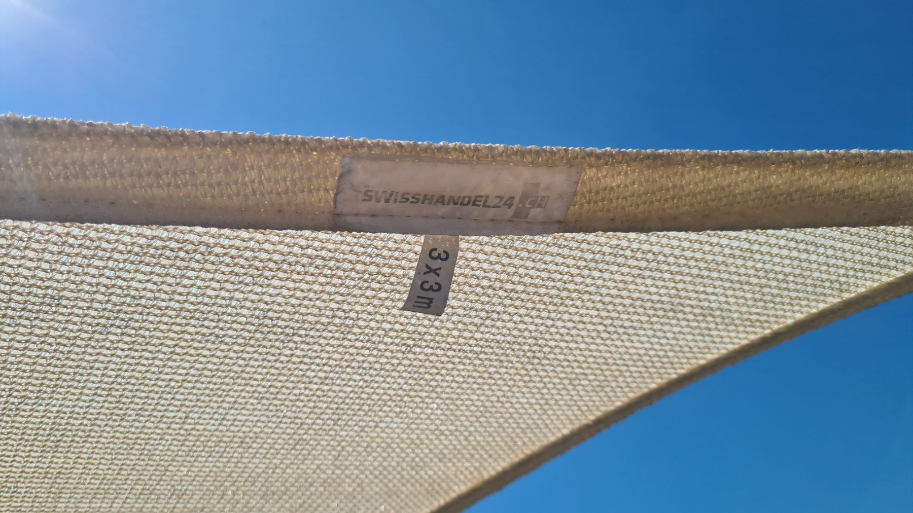 Ombrelloni: Sonnensegel 3x3m creme – Usato da Hinterkappelen venduto da Andreas-BE 1