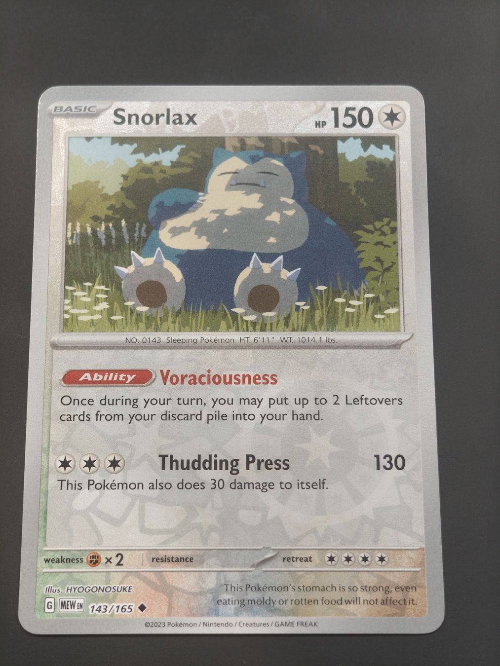 Pokémon Sammelbilder & Trading cards: Snorlax reverse holo143/165 EN – Neu (gemäss Beschreibung) aus Therwil von Cordachu_Trade