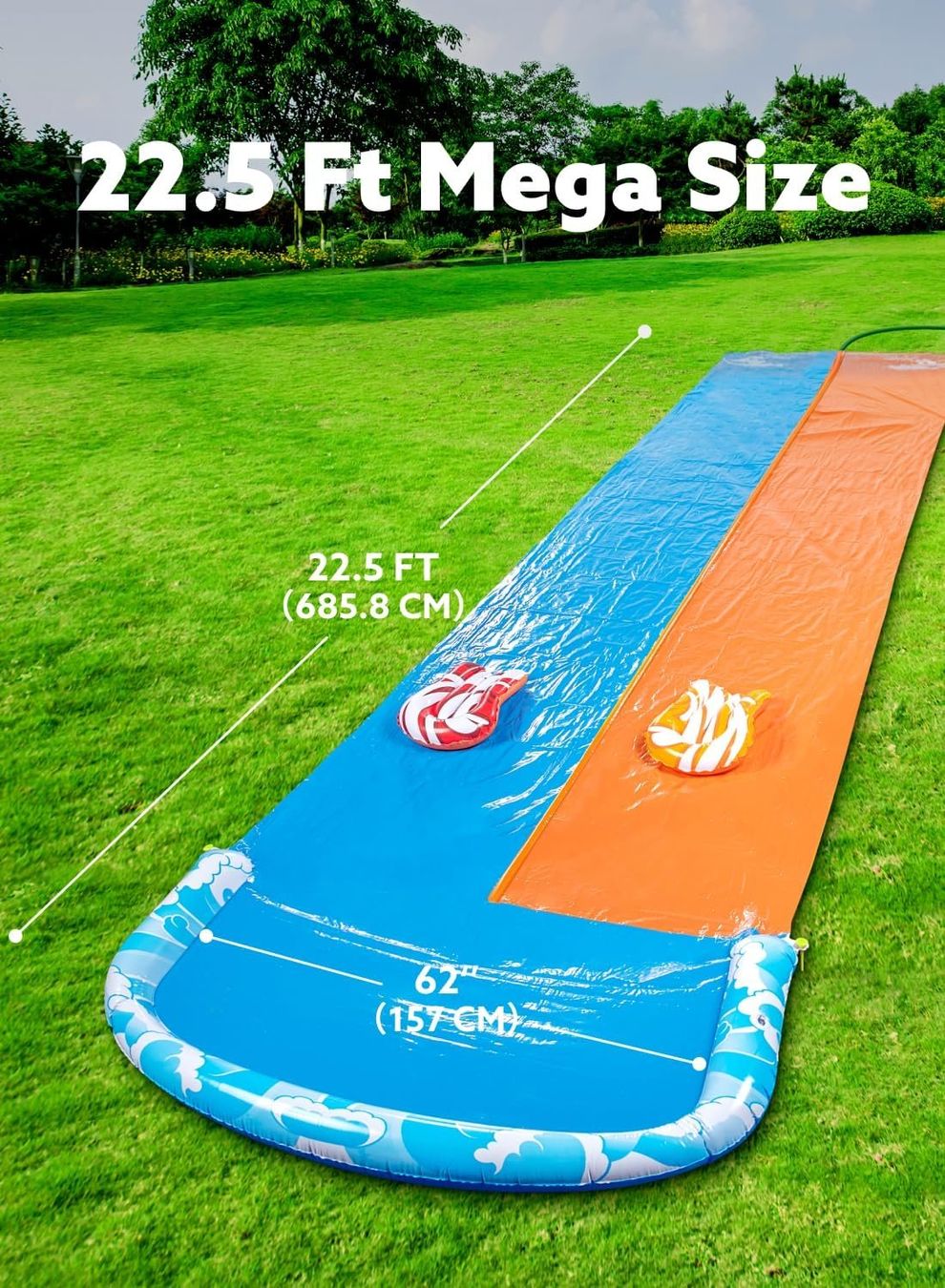 Scivoli: Wasserrutsche 685 cm mit 2 Bodyboards Garten – Nuovo e nell'imballaggio originale da Dietikon venduto da Abverkauf10 1