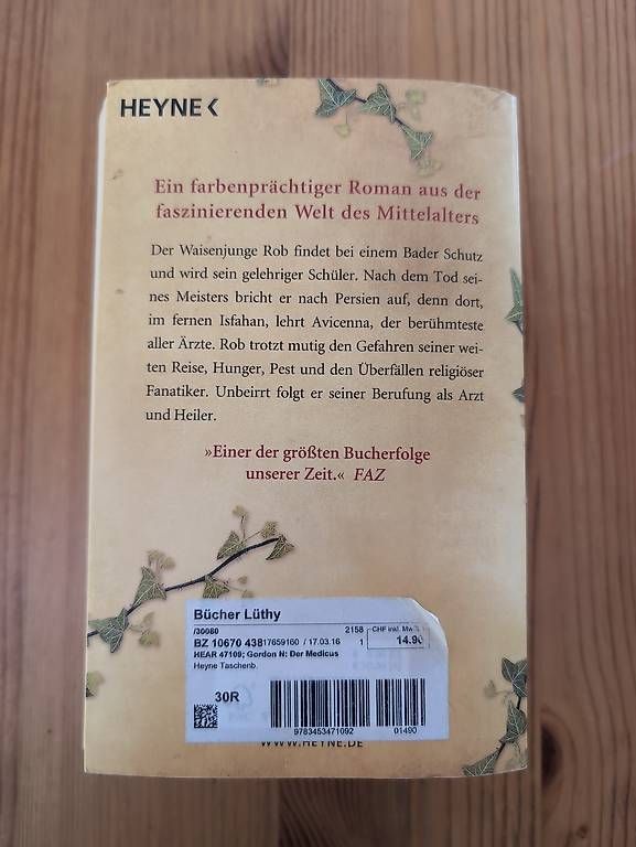 Libri: Noah Gordon - Der Medicus – Usato da Alberswil venduto da __colafroeschli__ 1