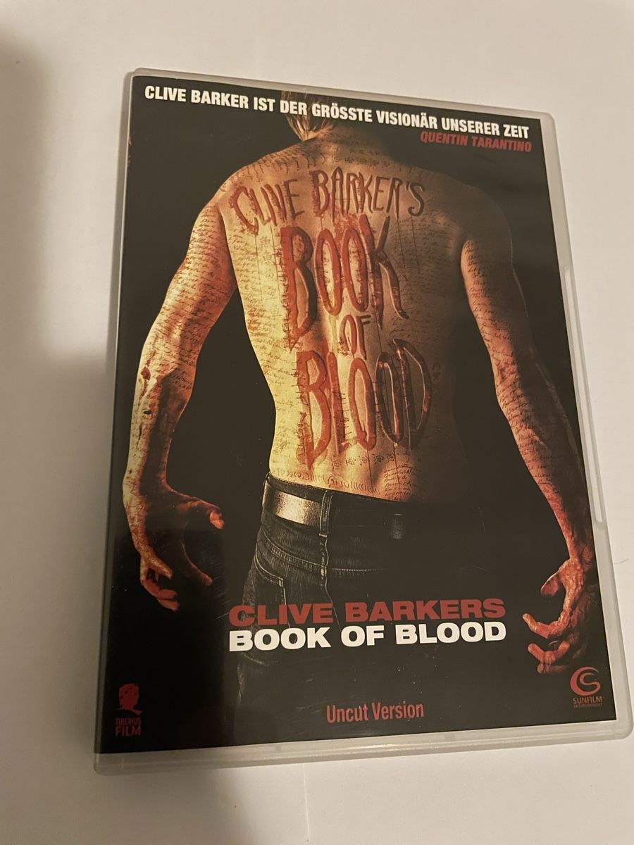 Tutti i DVDs: Book Of Blood – Usato da Winterthur venduto da Cobraforce