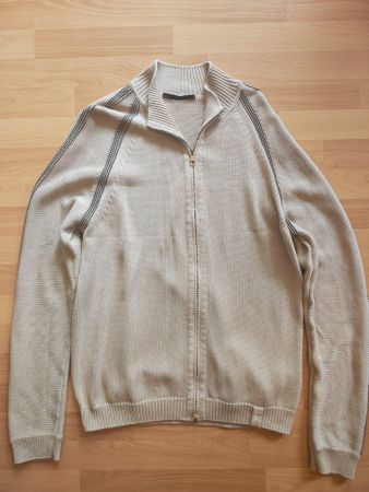 Louis Vuitton Zip-Through Strickcardigan Herren Gr. L  Beige