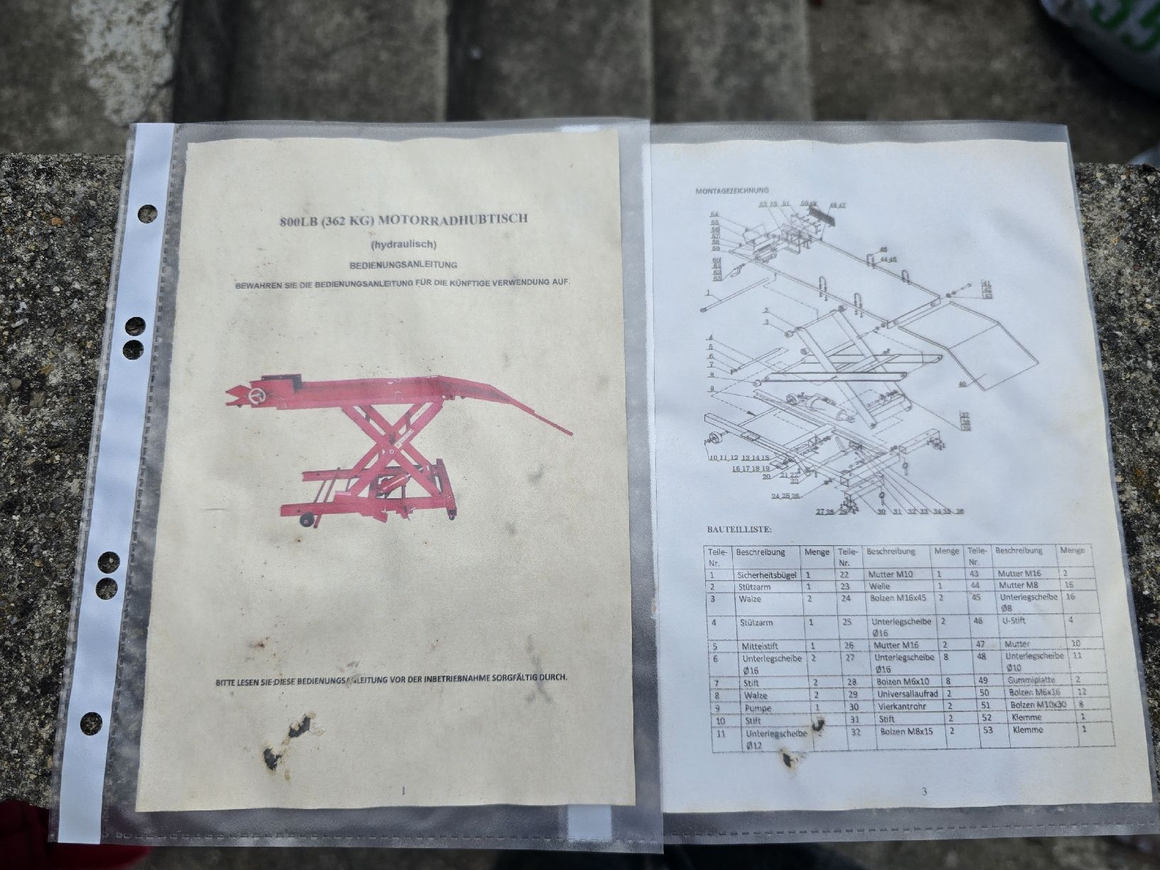 Lève-moto, crics: Motorradhebebühne hydraulisch – D'occasion à Müllheim-Dorf par 207mo 4