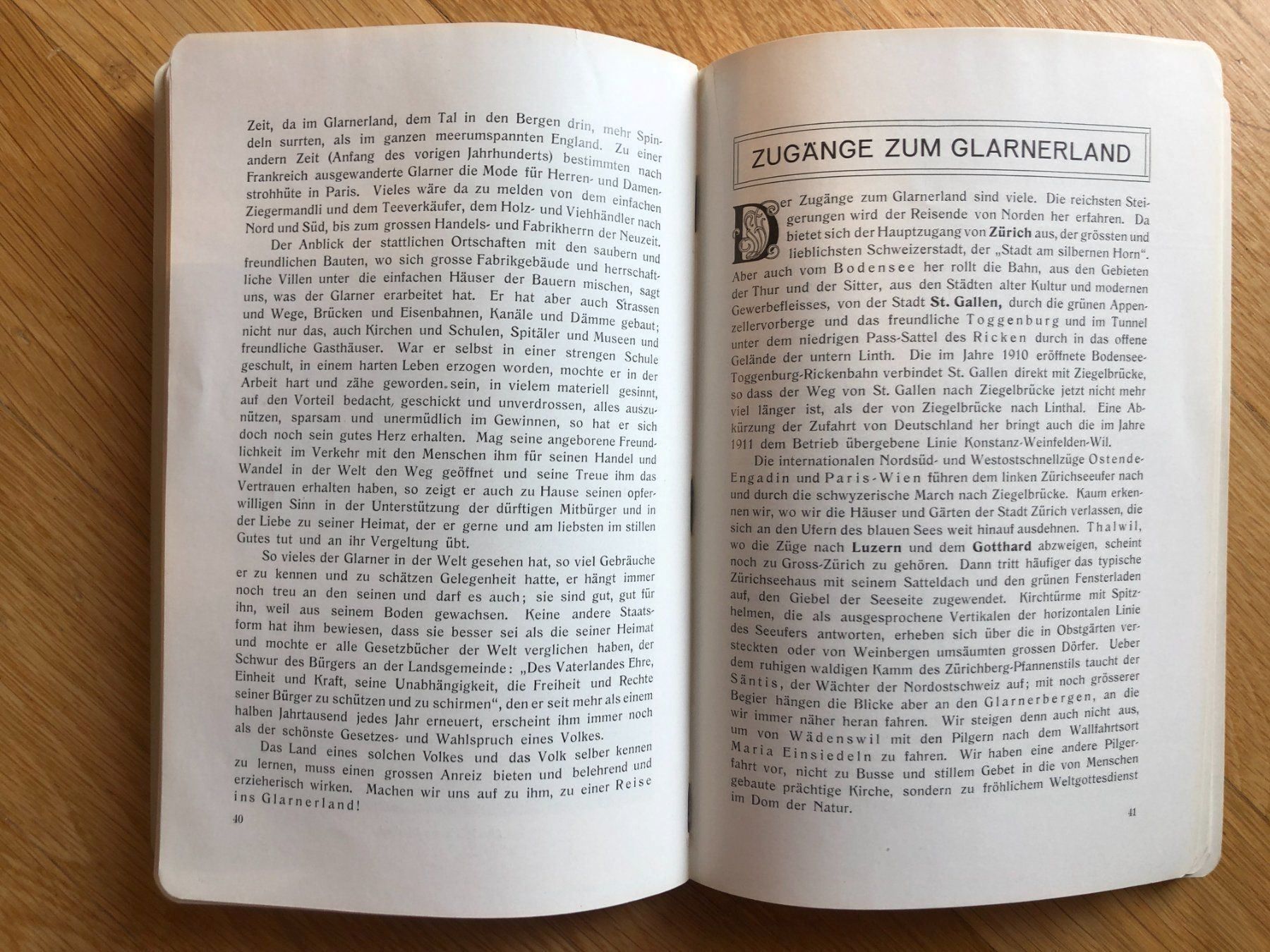 Libri: F. Becker: Glarnerland mit Walensee und Klausenstrasse. – Usato da Zürich venduto da allp 3