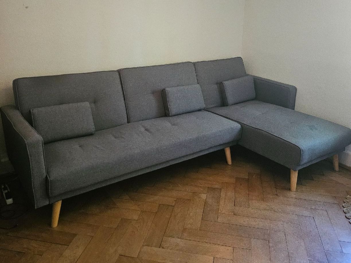 Divani: Stylish Grey Corner Sofa - Comfortable & Modern Design! – Difettoso da Zürich venduto da MarcTwerenbold1988 1