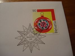 Sondermarke Weihnacht 1999, FDC +4erblock ET.o