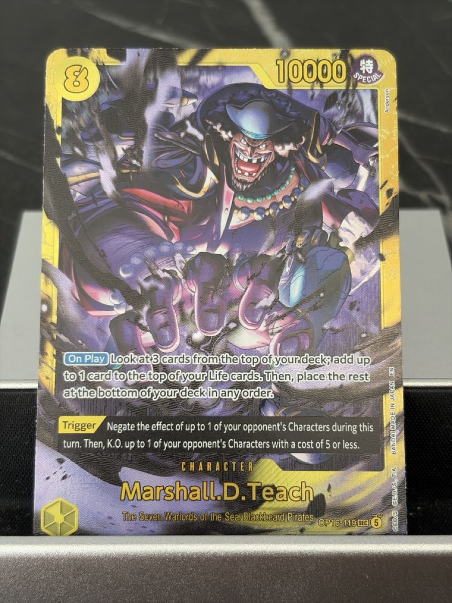 Bandai Sammelbilder & Trading cards: One Piece Marshall.D. Teach, Englisch – Neu (gemäss Beschreibung) aus St. Gallen von cambitcg