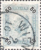 Kaiserreich Österreich 95, 50 Heller Kaiser Franz Joseph ge.