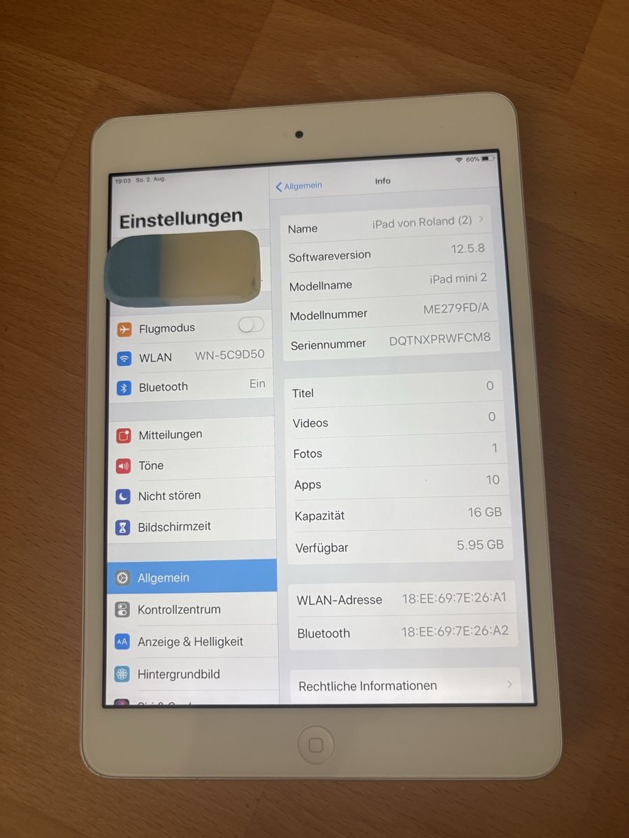 Apple Tablet PC: iPad Mini 2 A1489 – Gebraucht aus Waldkirch von bobby205 1