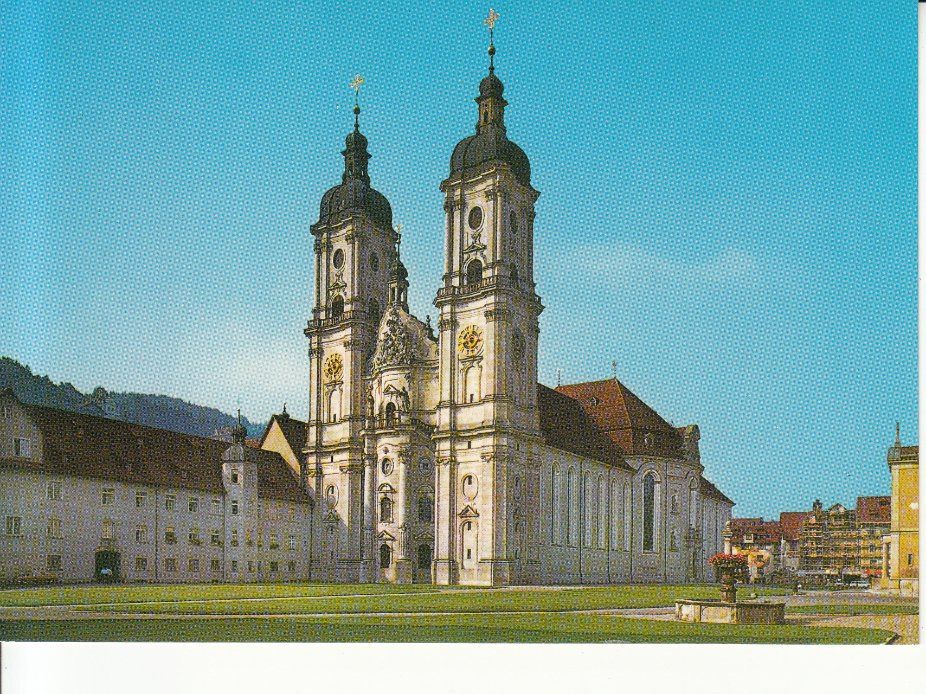Cartoline postali: St. Gallen Kathedrale ca. 1960 – Usato da Bürglen TG venduto da StampGraf