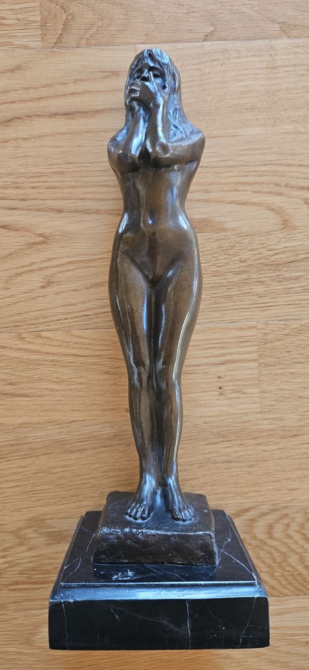 Skulpturen & Statuen: Statuette Bronze Marmorsockel – Gebraucht aus St. Margarethen TG von Mobi7 8