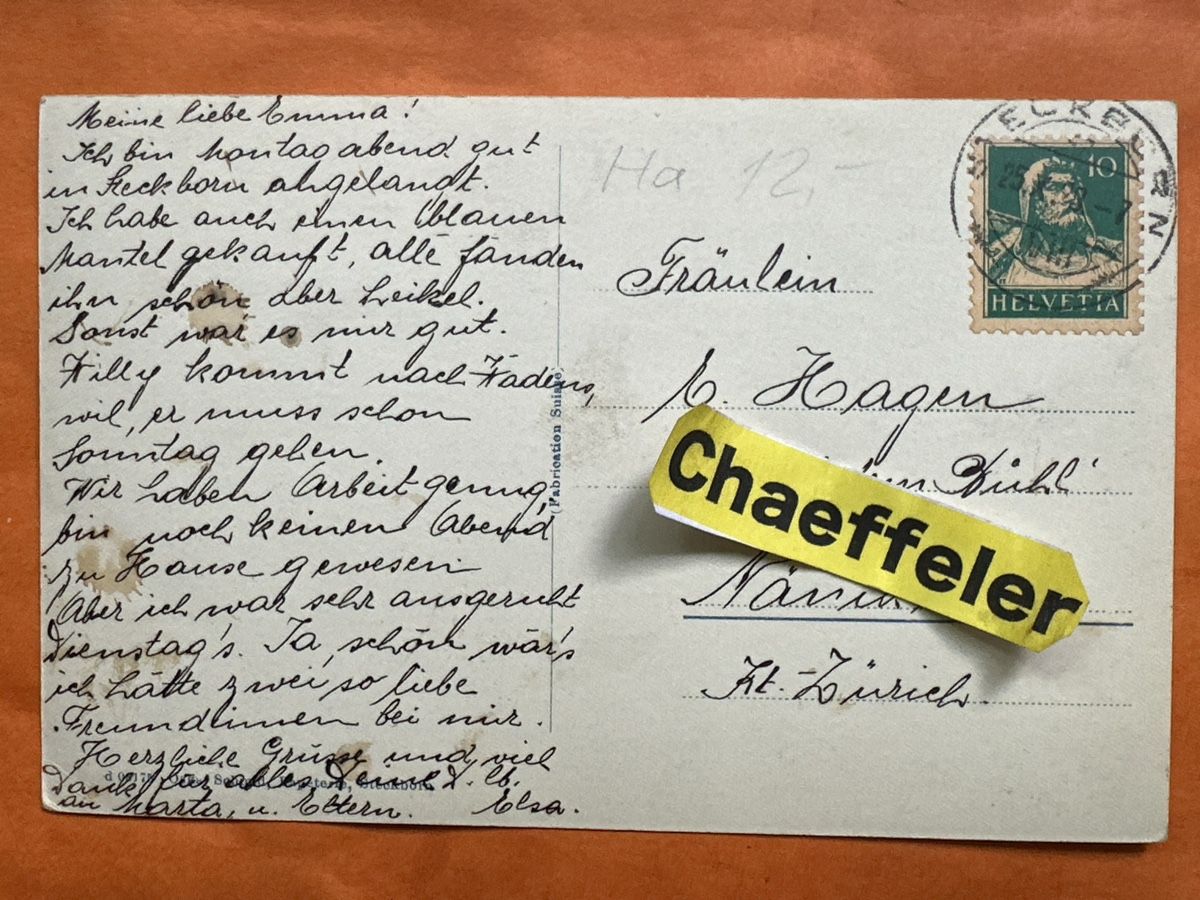 Cartoline postali: Alte Suisse Ansichtskarte 1923 Steckborn  – Usato da Zürich venduto da Chaeffeler 1