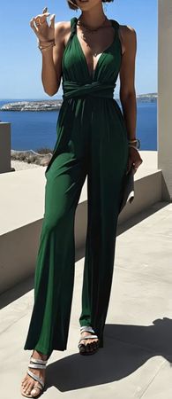 Dunkelgrüner Jumpsuit M  Neu