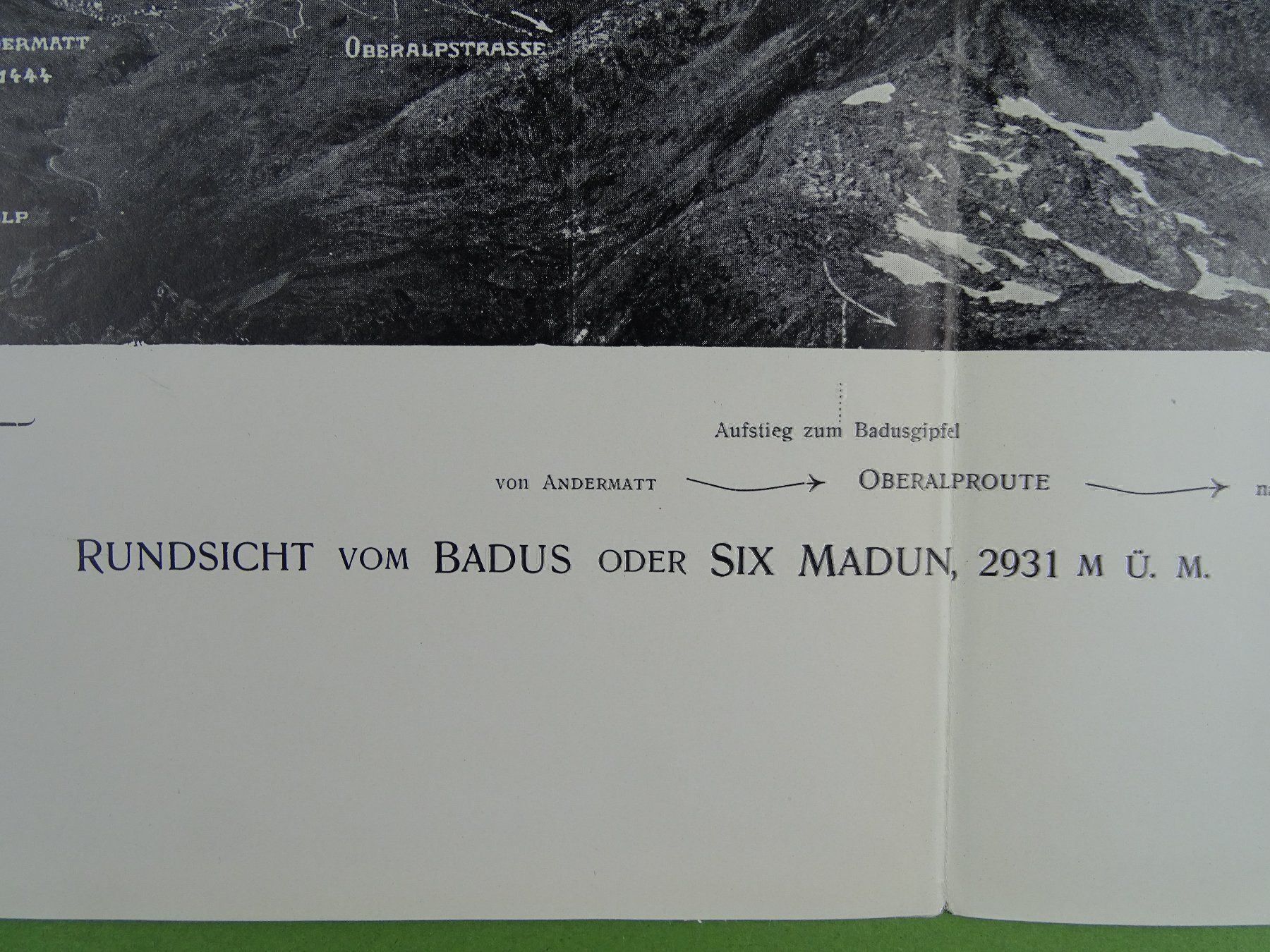 Cartine & Atlanti: PANORAMA VOM BADUS / SIX MADUN – Usato da Grüningen venduto da Kartensammler 2