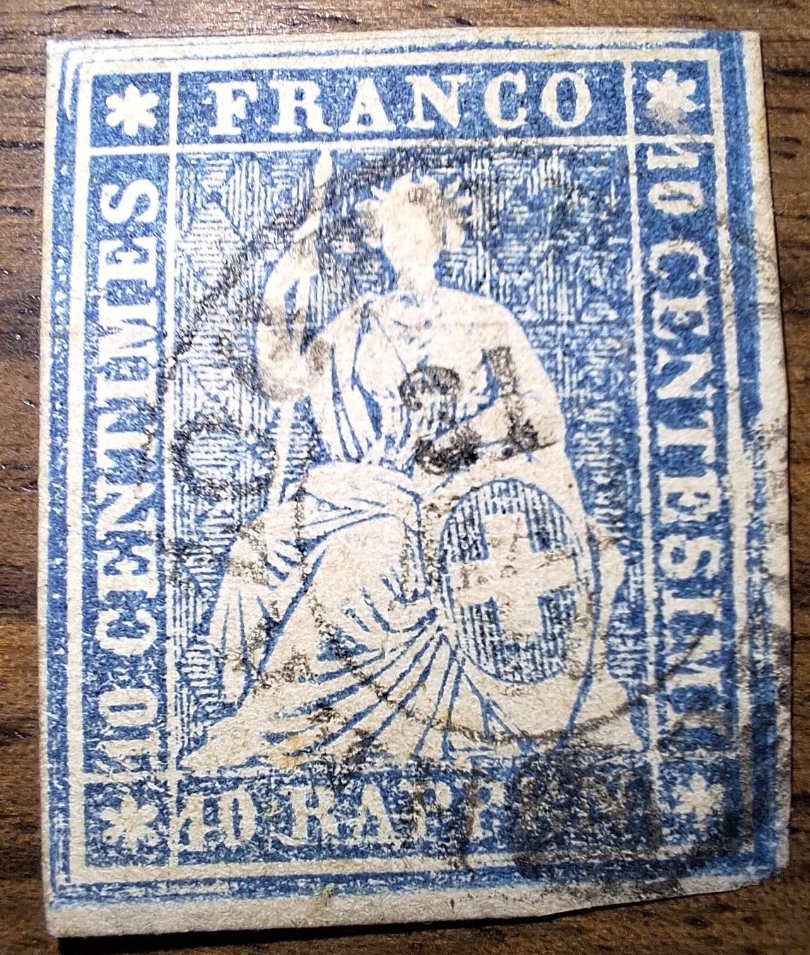 Tutti i francobolli: Strubel 23C  – Usato da Balgach venduto da SIMEON27