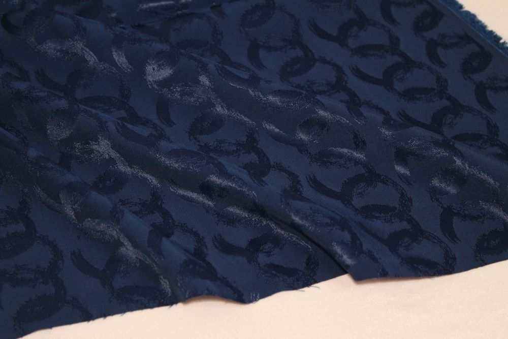 Tessuti: Stoff Kleiderstoff marineblau – Nuovo (secondo la descrizione) da Obfelden venduto da solomon111 1