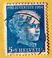 Nr.J 205 GESTEMPELT Mädchenbildnis 1964   