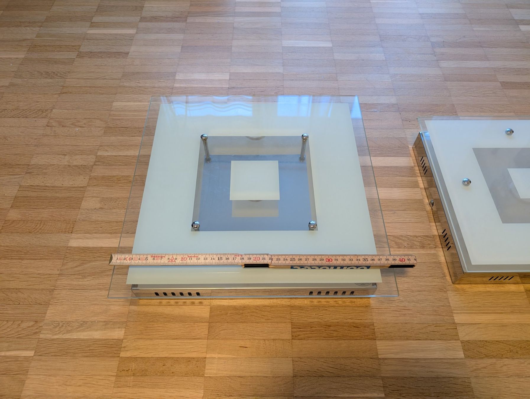 Kronleuchter & Deckenlampen: 2er Set moderne Deckenleuchten Glas/Metall – Gebraucht aus St. Gallen von CN_sg 8