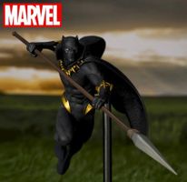 BLACK PANTHER – MARVEL ACT/CUT PREMIUM – SEGA – NEU & OVP 🐾