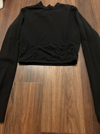 NAKD Langarmshirt schwarz Gr S neu