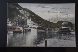 AK Luzern, Vitznau Landungsstplatz 1908